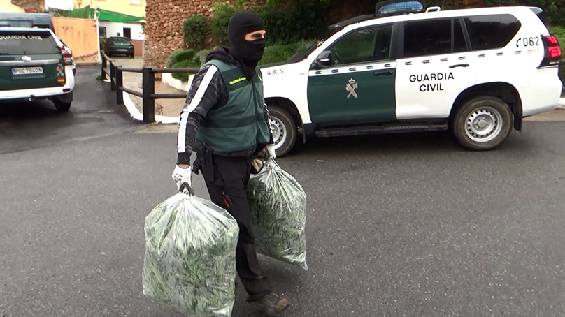 Comandancia de Granada. La Guardia Civil desarticula una red criminal dedicada al tráfico de marihuana y de cocaína en la comarca de Guadix