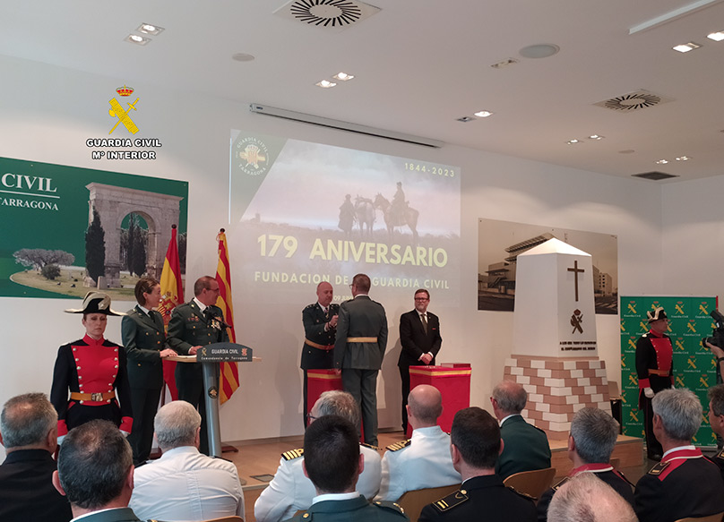 Comandancia de Tarragona. La Comandancia de la Guardia Civil de Tarragona, celebra el 179 aniversario de su fundación