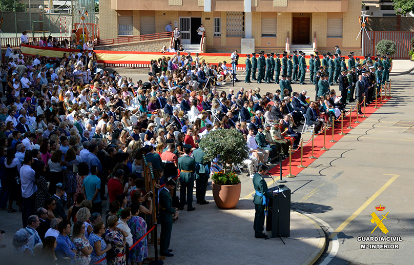 Comandancia de Almería. La Guardia Civil de Almería desarrolla su acto institucional central a nivel provincial y otros de ámbito local con motivo de la celebración de su patrona la Virgen del Pilar