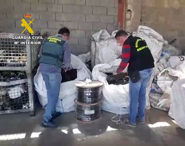 Investigados una veintena de personas por sustraer cable de cobre de las plantas fotovoltaicas donde trabajaban