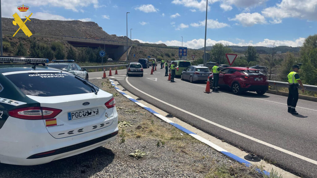 La Guardia Civil de Teruel intercepta a 153 conductores que han arrojado resultado positivo en las pruebas de alcoholemia y drogas durante las fiestas de la Vaquilla 2024
