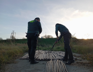 La Guardia Civil detiene a una persona como presunta autora de un robo de 4,5 km cable de cobre