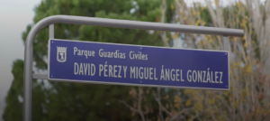 Círculo Ahumada acude como invitado al nombramiento del parque -Guardias Civiles, David Pérez y Miguel Ángel González- guardias asesinados en Bárbate.