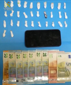 La Guardia Civil detiene a un vecino de Salvaterra do Miño como presunto autor de un delito de tráfico de drogas