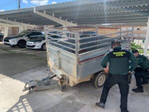 Guardia Civil detiene a una persona por la comisión de un delito de hurto y a otra por receptación en la localidad de Binéfar