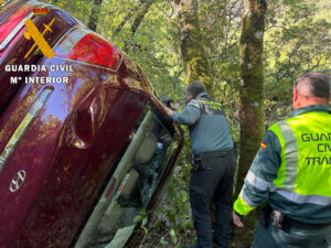 La Guardia Civil localiza y rescata a un varón de 88 años, accidentado en Santibáñez de Béjar.