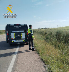 La Guardia Civil de Teruel investiga a un conductor como presunto autor de un delito de abandono del lugar, como consecuencia de un siniestro vial