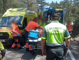 Siniestro vial en la carretera N260a en la provincia de Huesca