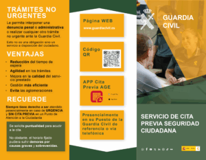 La Guardia Civil pone en marcha la denuncia telemática completa y amplía a todos los Puestos el sistema de cita previa