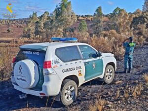 Investigado por imprudencia el conductor de una cosechadora que originó en Hornachos un incendio forestal que calcinó más de 300 ha
