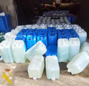 La Guardia Civil incauta más de 10.000 litros de gasolina con un alto riesgo para la seguridad