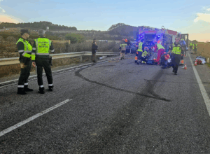 Siniestro vial carretera A-2220 (Huesca)