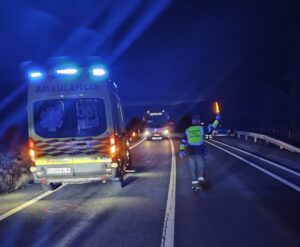Siniestro vial con resultado de fallecido en la carretera N-330.