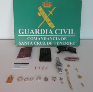 Detenidos dos hombres en el aeropuerto Tenerife Sur por varios robos en viviendas de la isla