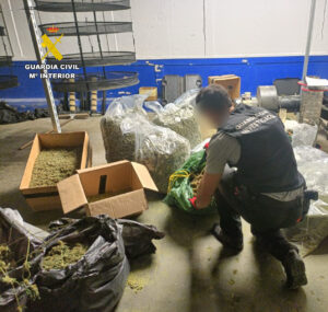 La Guardia Civil desarticula un centro de producción de marihuana y hachís en Santa Fe