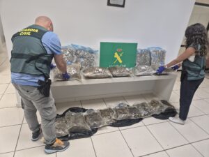La Guardia Civil interviene más de 25 kilos de marihuana mediante el envío de paquetería postal