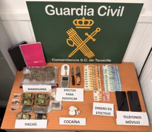 Desactivado un punto de venta de sustancias estupefacientes muy activo en La Palma