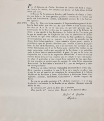 1827 Cuando la “Policía” No era más que una farsa administrativa.