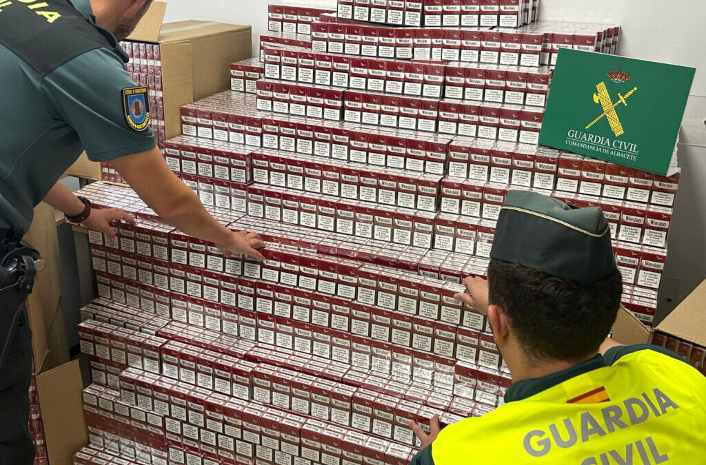 La Guardia Civil de Albacete interviene 7.000 cajetillas de tabaco careciendo de la correspondiente precinta fiscal