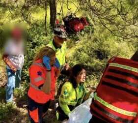 Siniestro vial a la altura del punto kilométrico 14,000 de la carretera HU-V-6441 (A-139 – Troncedo)