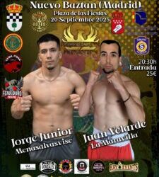 Círculo ahumada con el deporte Velada de Boxeo en Nuevo Baztan, Madrid