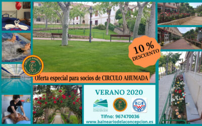 El Balneario BAÑOS DE LA CONCEPCIÓN ofrece ofertas especiales para los socios de CIRCULO AHUMADA