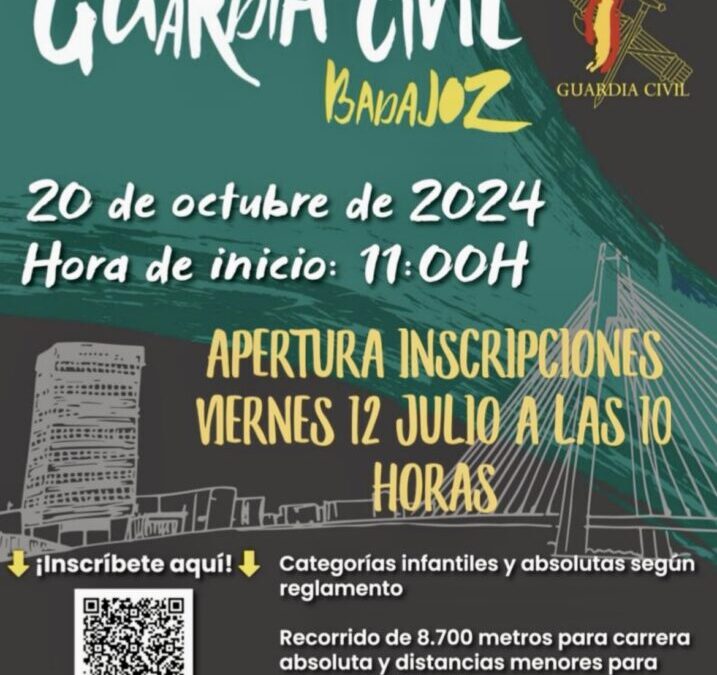 Presentación VII Cross solidario de la Guardia Civil en beneficio de la asociación de personas con enfermedad mental grave de “AEMIS” Badajoz