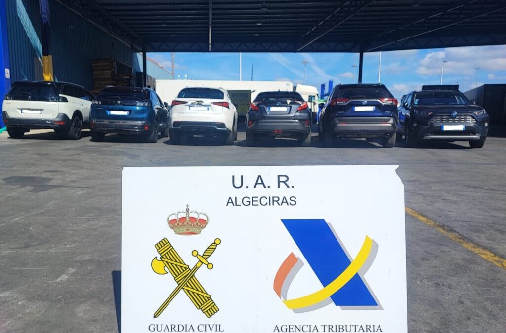 Interceptados en los últimos tres meses en el puerto de Algeciras 37 vehículos robados
