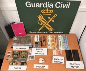 Desactivado un punto de venta de sustancias estupefacientes muy activo en La Palma