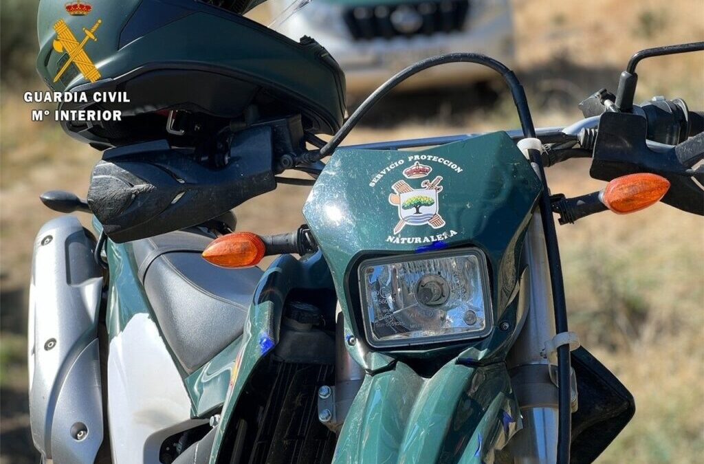 La Guardia Civil sorprende a una persona capturando aves protegidas con métodos prohibidos en la Rambla de Retamar